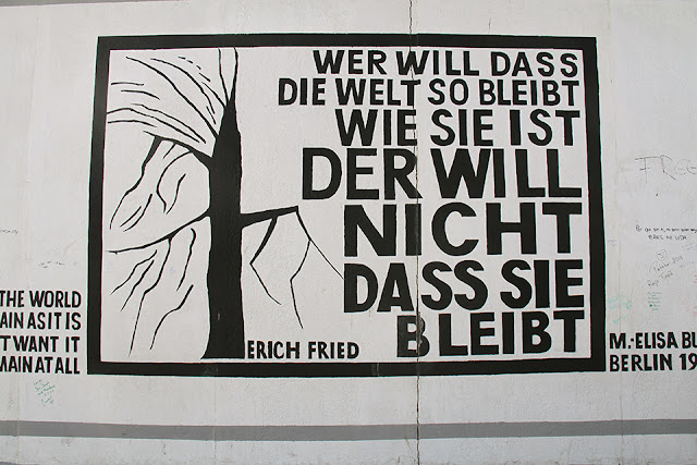 Street Art on East Side Gallery in Berlin