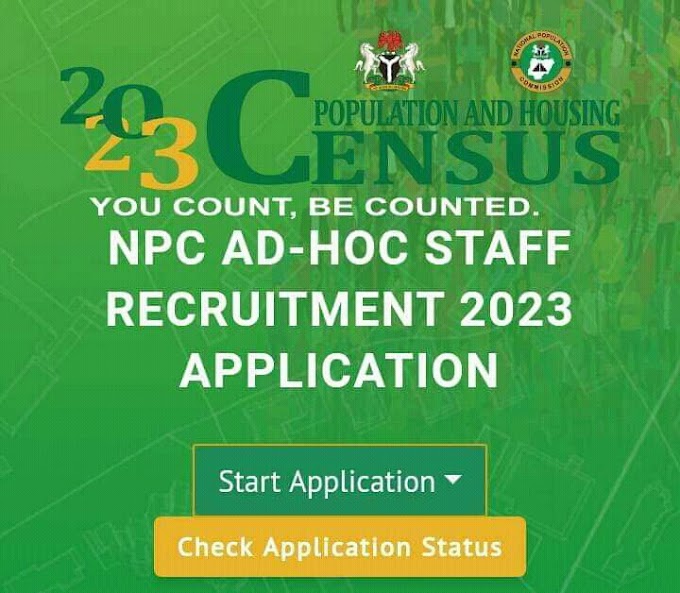 NPC Recruitment 2022 Update: NPC schedules Shortlisting and Training of Enumerators, Supervisors