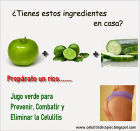 JUGO VERDE PARA ELIMINAR CELULITIS