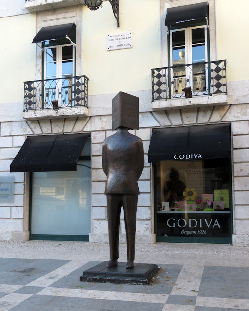 Homage to Pessoa by Jean-Michel Folon, Largo de São Carlos, Lisbon