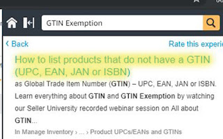 GTIN Exemption Process