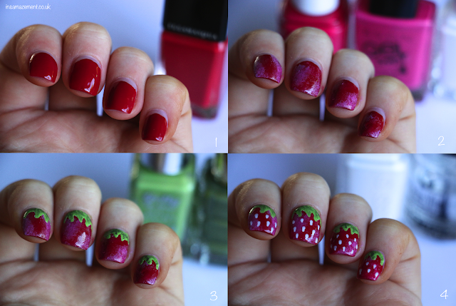 Strawberry Nail Art Tutorial