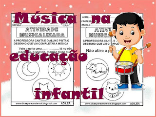 música na educação infantil, alfabetização