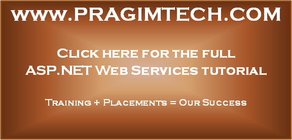 asp.net webservices tutorial