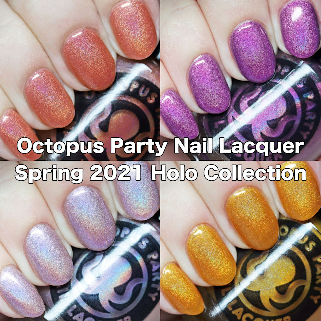 Octopus Party Nail Lacquer Spring 2021 Holo Collection
