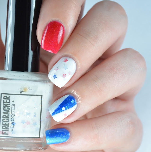 4th of July nail art