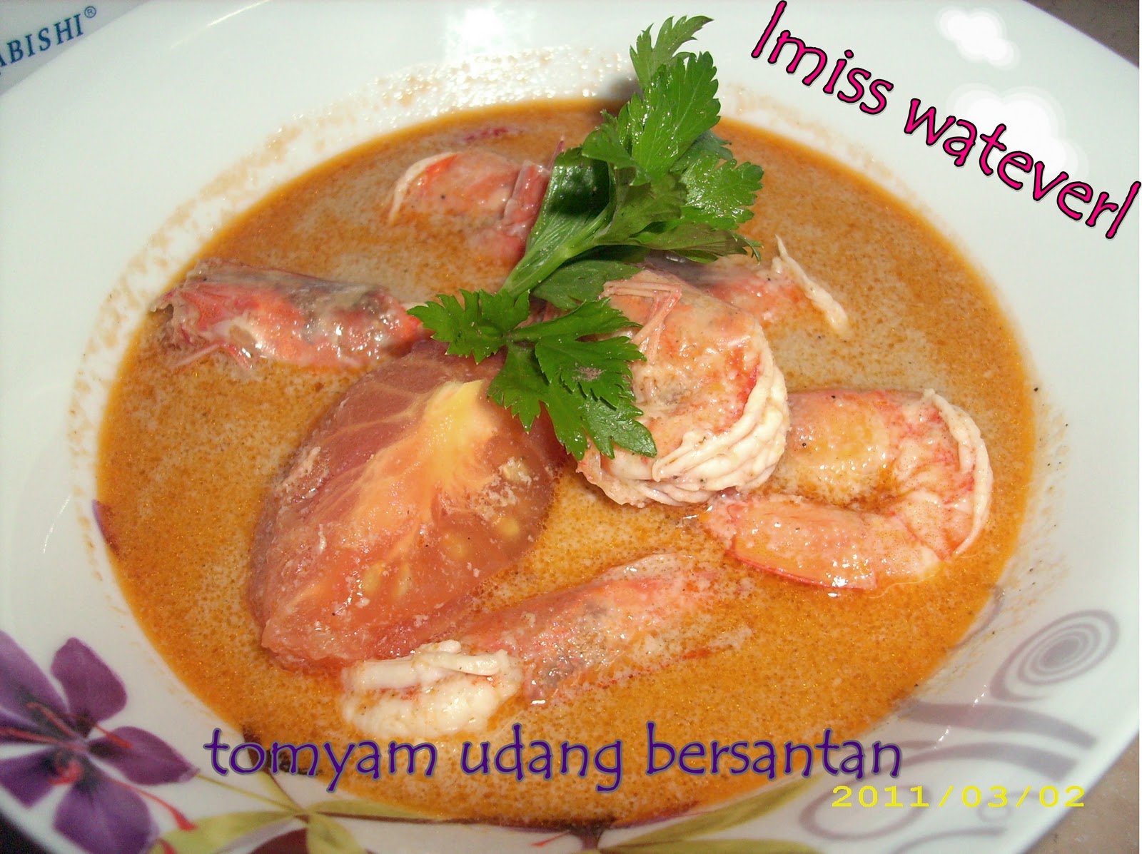 Miss watever: TOMYAM UDANG BERSANTAN