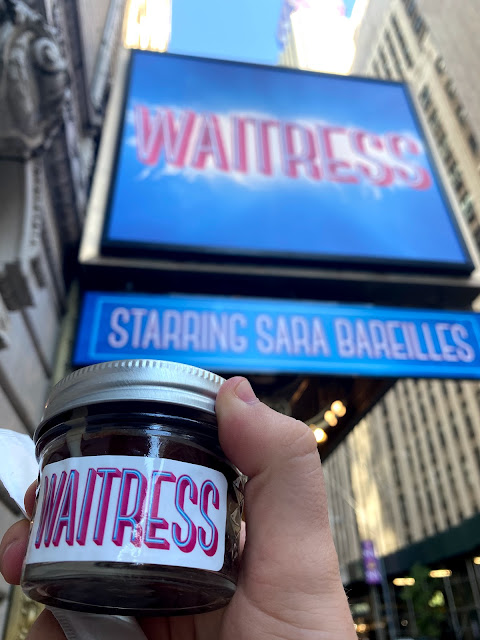 Waitress Musical 2021 Broadway Production Pie and Marquee