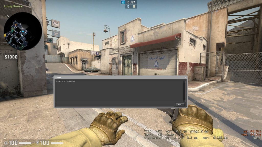 bind na tekst cs go