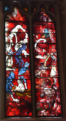 St. Mary's Church of Fairford's infamous paned glass