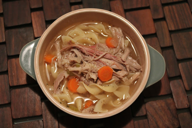 Homemade turkey soup