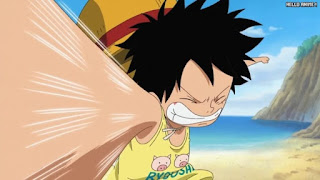 ワンピースアニメ 499話 幼少期 ルフィ かわいい Monkey D. Luffy | ONE PIECE Episode 499 ASL