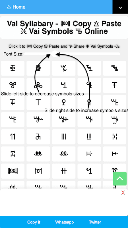 How to make ꗣ symbols bigger and smaller?