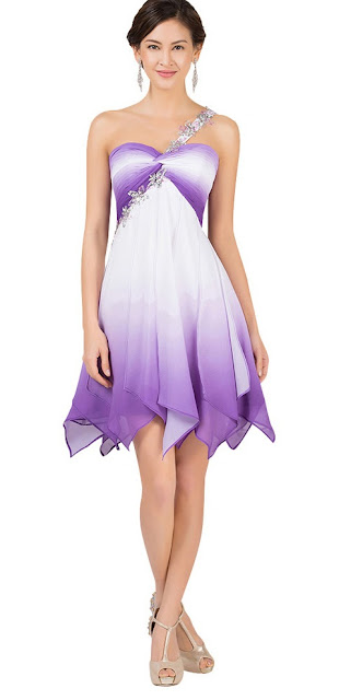 Grace-Karin-A-line-Ombre-Colorful-Short-Bridesmaid-Dresses-One-shoulder-Chiffon-Padded