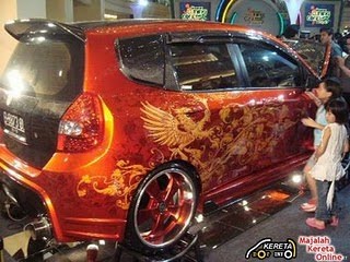 car stiker Honda Jazz Custom Extreme Modification Sport 