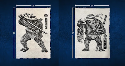 Teenage Mutant Ninja Turtles Linoleum Block Print by Attack Peter x iam8bit