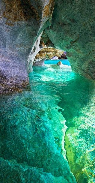 Marble cave in Patagonia, Chile