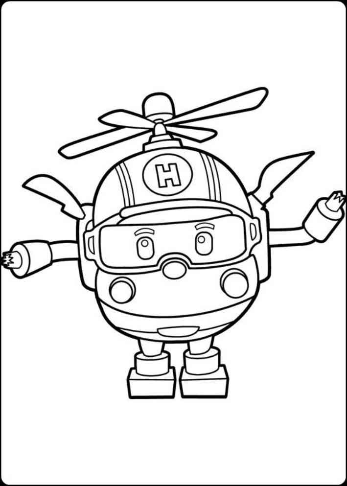 Mewarnai Gambar  Robocar Poli  Mewarnai Gambar 