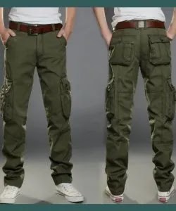 Side Zipper Pockets Cargo Jeans