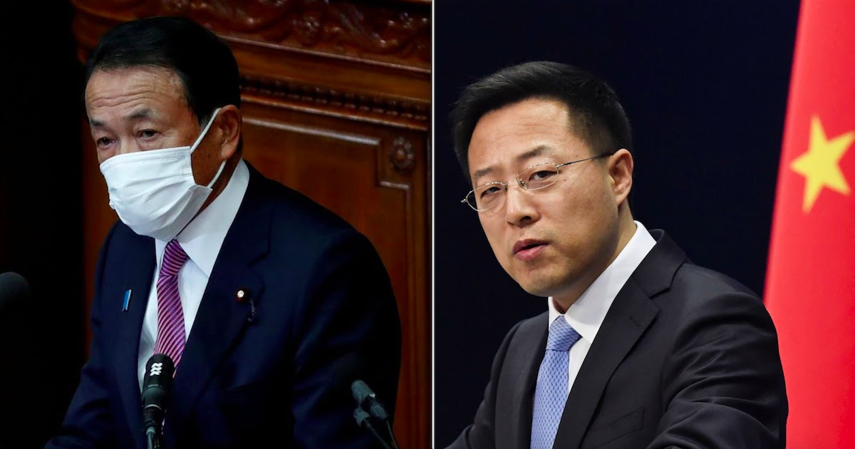 Tensions Between China And Japan Following Japan's Deputy PM Comment On Defending Taiwan From Potential Invasion