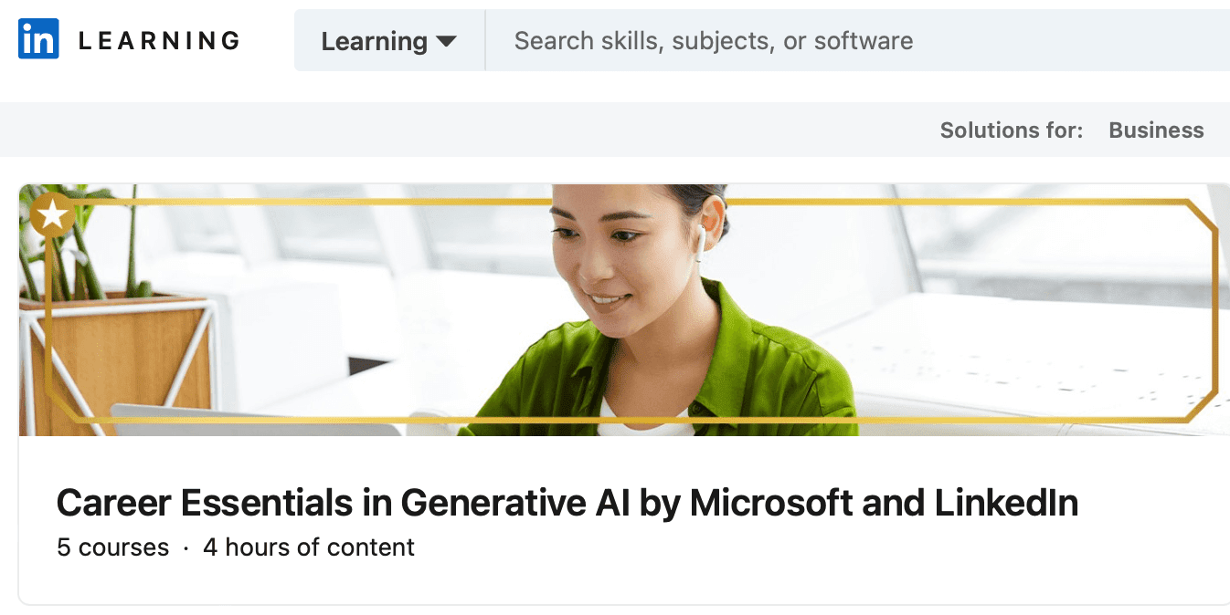 LinkedIn AI Course