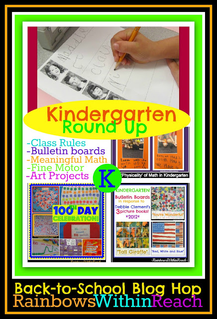 photo of: Kindergarten RoundUP + Bloghop: Meaningful Math, Fine Motor, Art Projects, Bulletin Boards the whole enchilada!