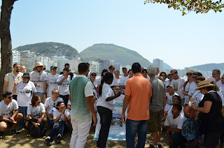 Reunião para a foto do grupo