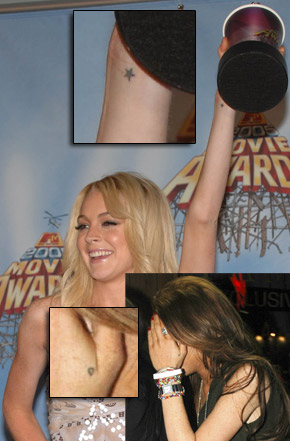 Lindsay Lohans Tattoos