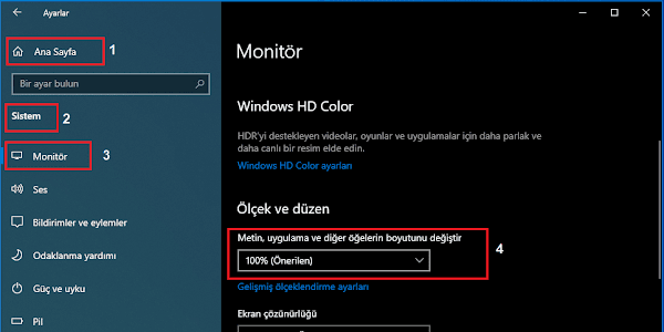 Windows 10'da Ekran Çözünürlüğü Nasıl Değiştirilir?