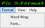 Formate Tab.