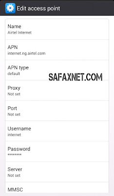 Default APN Settings For All Airtel Cheats