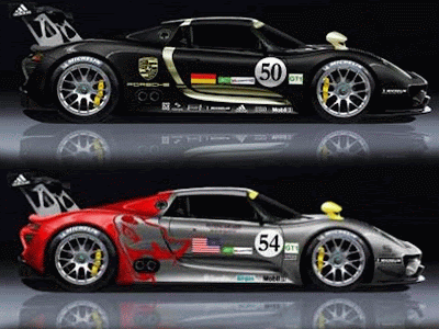 2013 Porsche Sports Cars 918 RSR Race Car