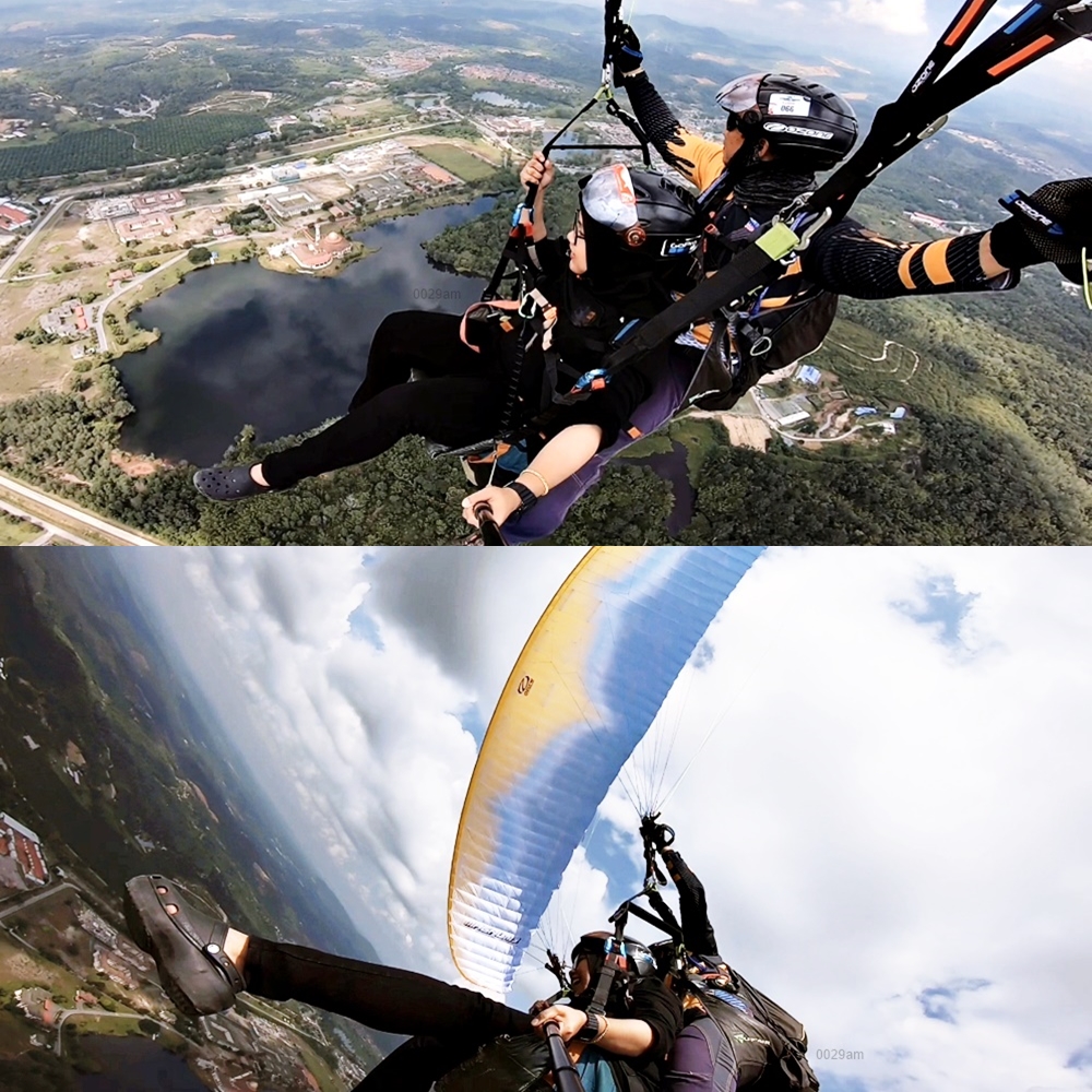 tandem paragliding spin