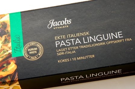 Strimlet svinekjøtt pasta