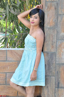 Sahana New cute Telugu Actress in Sky Blue Small Sleeveless Dress ~  Exclusive Galleries 033.jpg