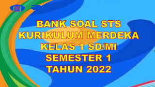 Bank Soal STS/PTS Kurikulum Merdeka Kelas 1 SD/MI Semester 1 Tahun 2022/2023