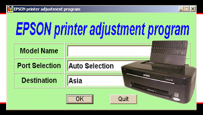 Cara Reset Printer Epson Stylus T13 dan Resetternya