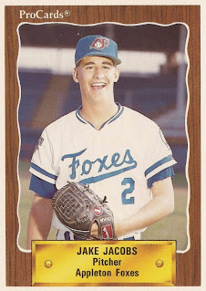 Jake Jacobs 1990 Appleton Foxes card