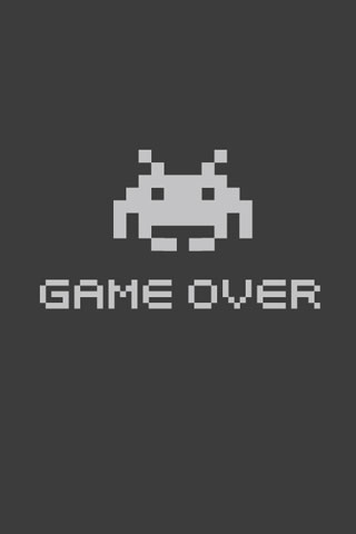 Game Over download besplatne slike pozadine Apple iPhone