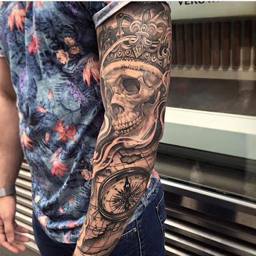 Tatuagens de caveira - 30 ideias masculinas