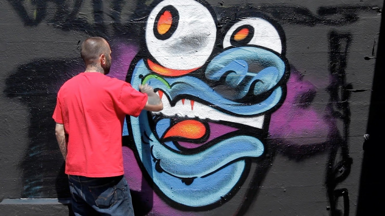 Grafiti Art Design Graffiti Character Monster