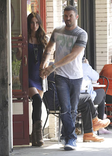 Megan Fox Leaving a Restaurant in Los Feliz with Brian Austin Green