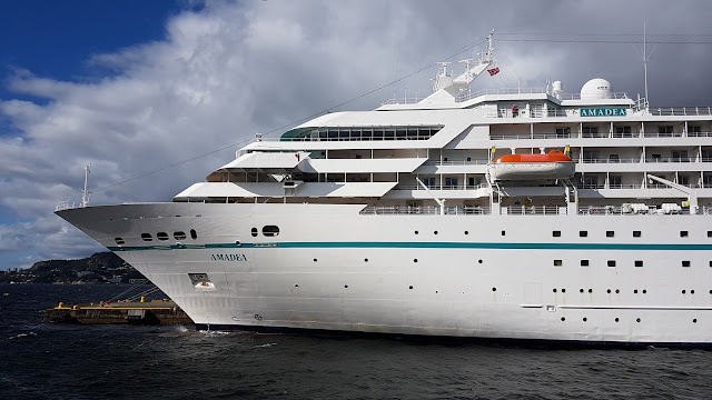 Cruise ship Amadea in Bergen, Norway; Phoenix Reisen