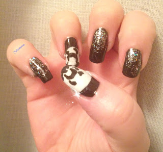 nail art gatto nero halloween