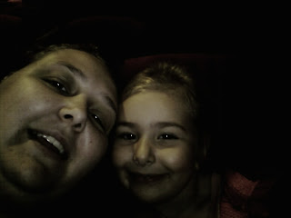 Top Ender and Mummy in the dark at the cinema