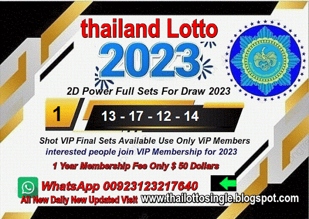 Thai Lotto 2D Lucky Numbers For 2023/Single Digit 1