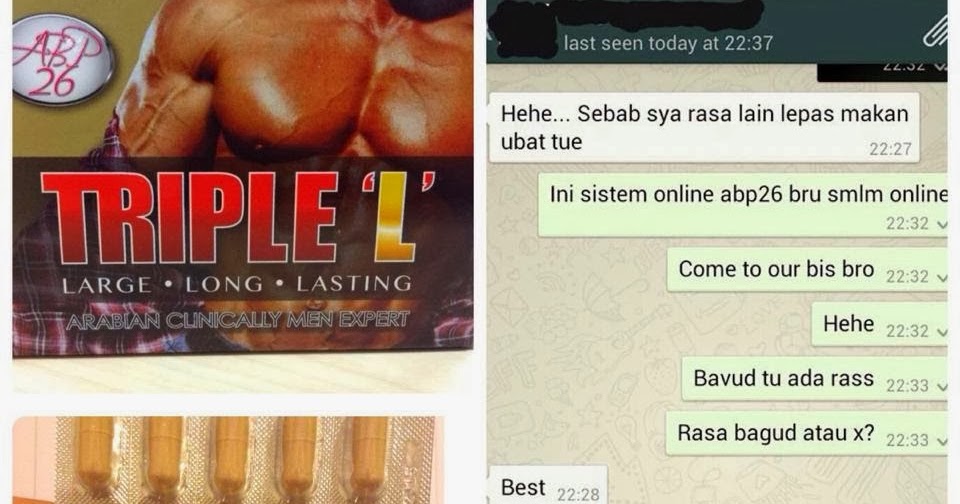 Triple l murah : Petua Zakar Panjang, Besar dan Air Mani 