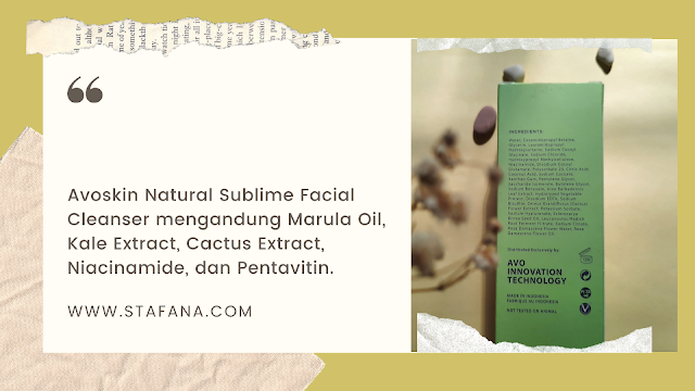 Avoskin Natural Sublime Facial Cleanser