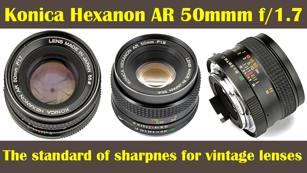 Konica Hexanon AR 50mm f/1.7 for the Autoreflex T3 (1973-1979, Version 2 from 1976)