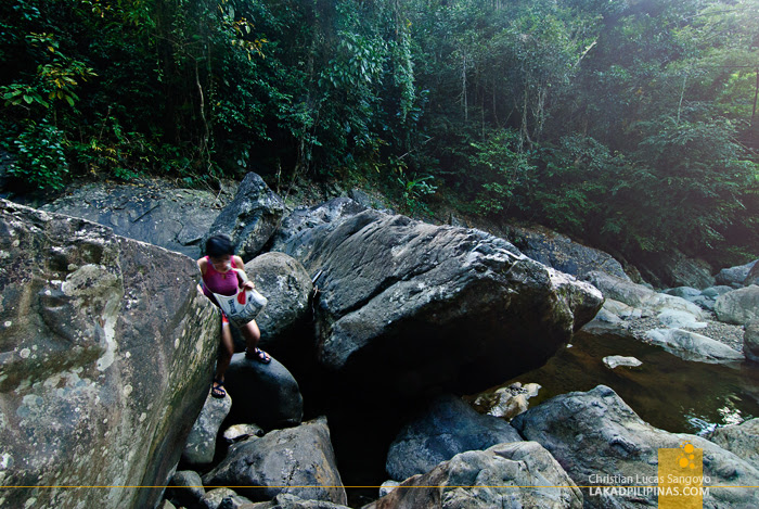 Boulder-Strewn Trail to Liktinon Falls at President Roxas, Capiz